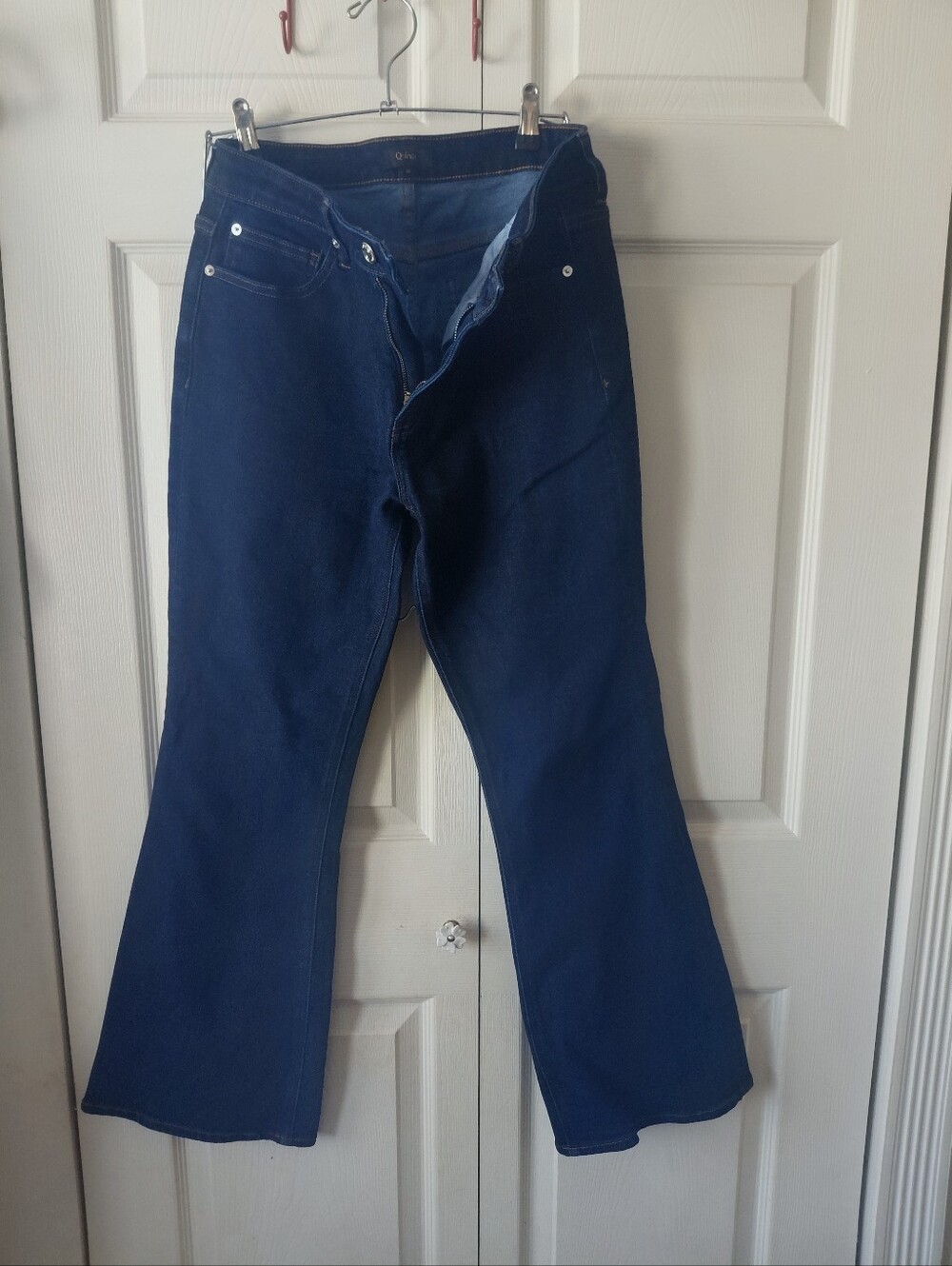 Quince Women's Dark Blue Flare Jeans
